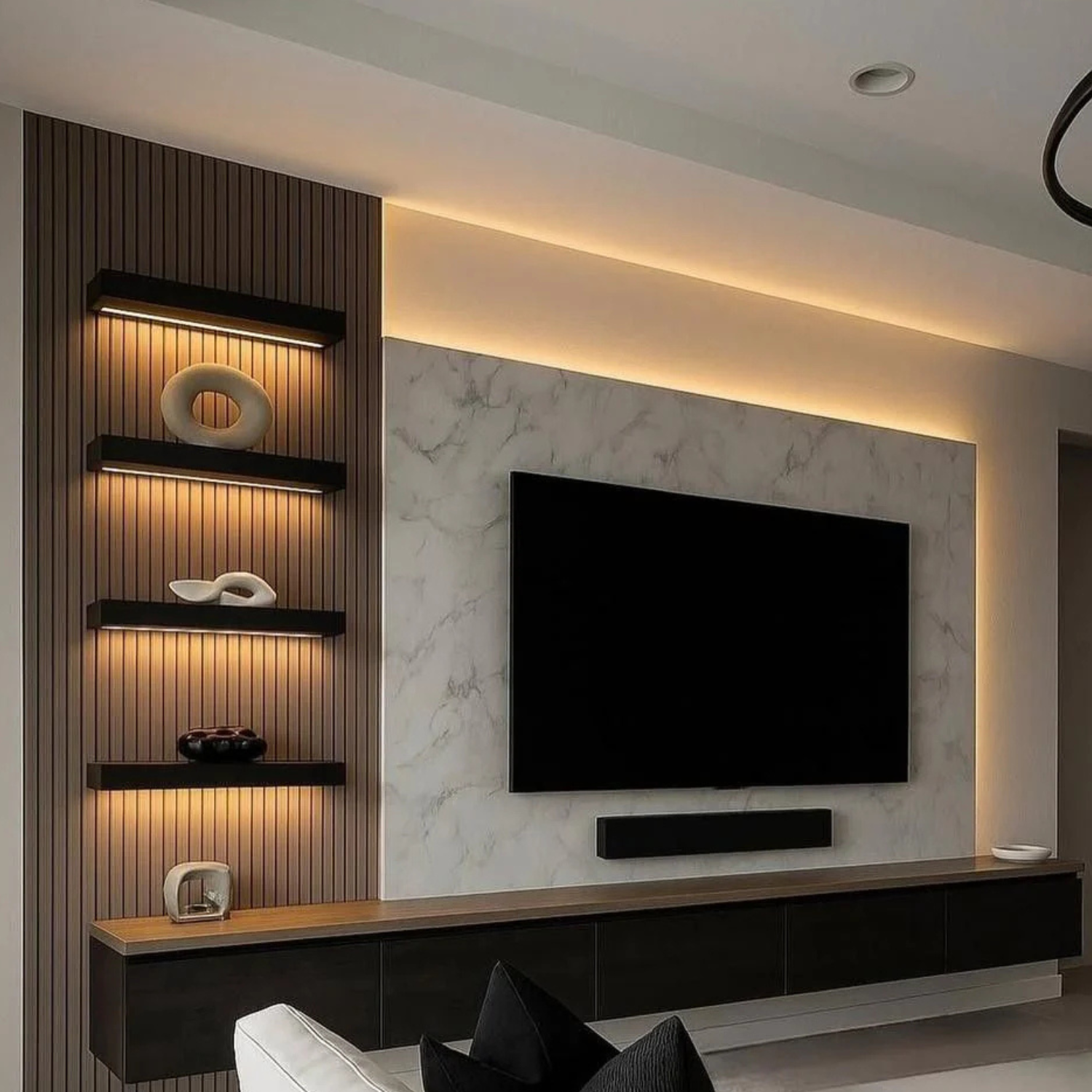 Como transformar sua sala com iluminação indireta