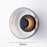 Arandela de Parede em Vidro e Metal LED 5W Bivolt Nórdica para Sala e Quarto