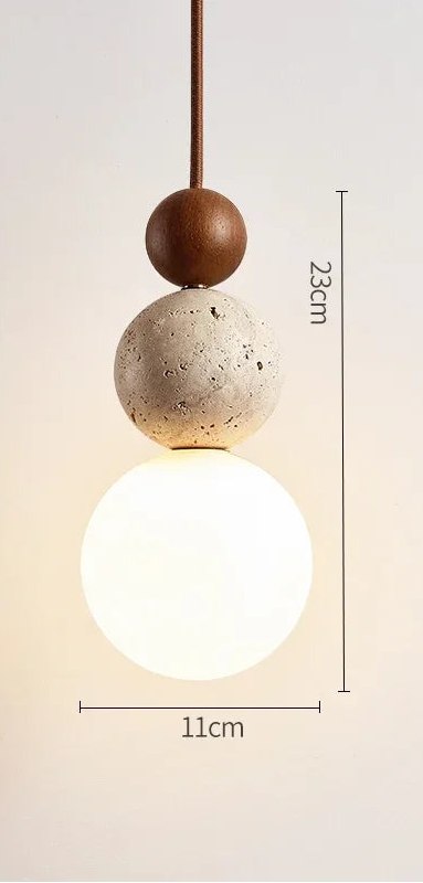 Pendente de Pedra Estilo Bauhaus