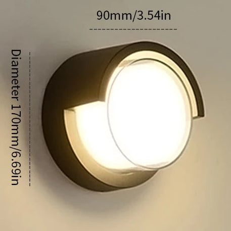 Arandela LED Externa em ABS com ou sem Sensor de Movimento – Luminária de Parede para Fachada e Jardim