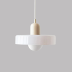 Pendente de Teto em Vidro Colorido e Metal E27 Bivolt Estilo Nórdico para Sala de Jantar e Estar