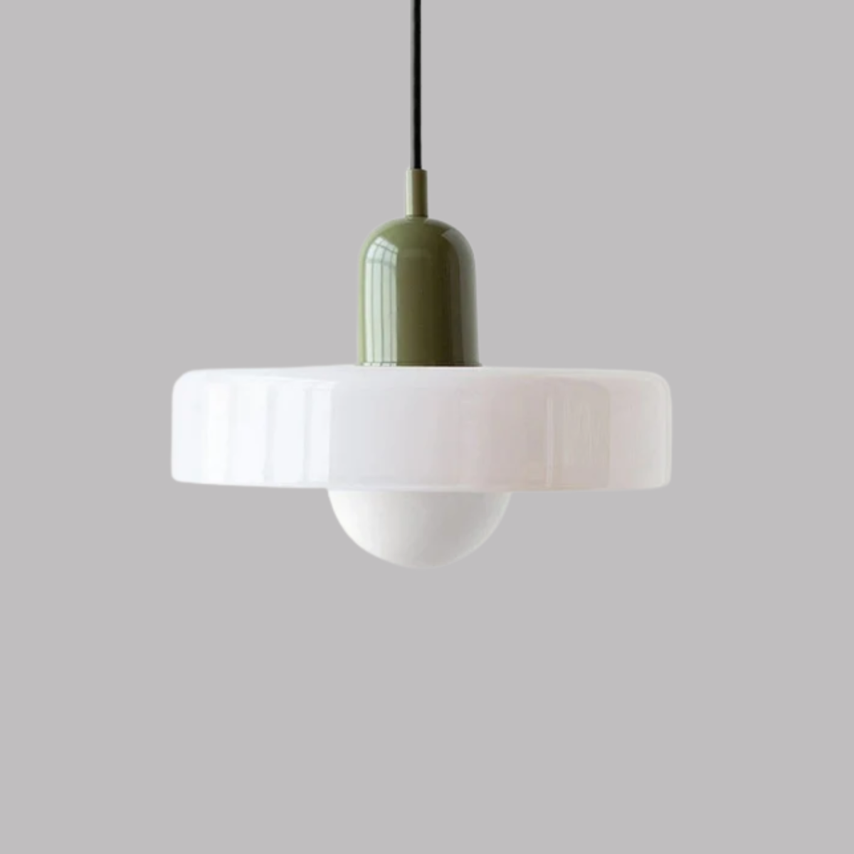 Pendente de Teto em Vidro Colorido e Metal E27 Bivolt Estilo Nórdico para Sala de Jantar e Estar