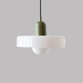 Pendente de Teto em Vidro Colorido e Metal E27 Bivolt Estilo Nórdico para Sala de Jantar e Estar