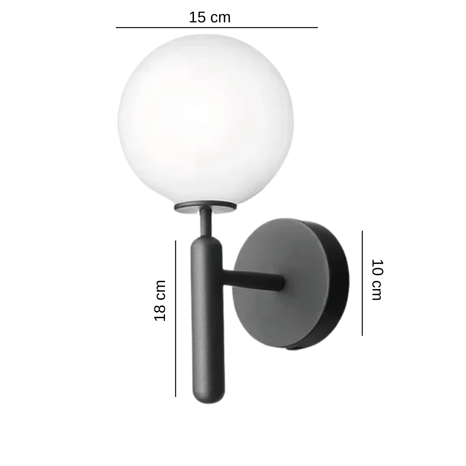 Arandela de Parede Redonda em Alumínio E27 Bivolt Bidirecional Clássica para Sala e Quarto