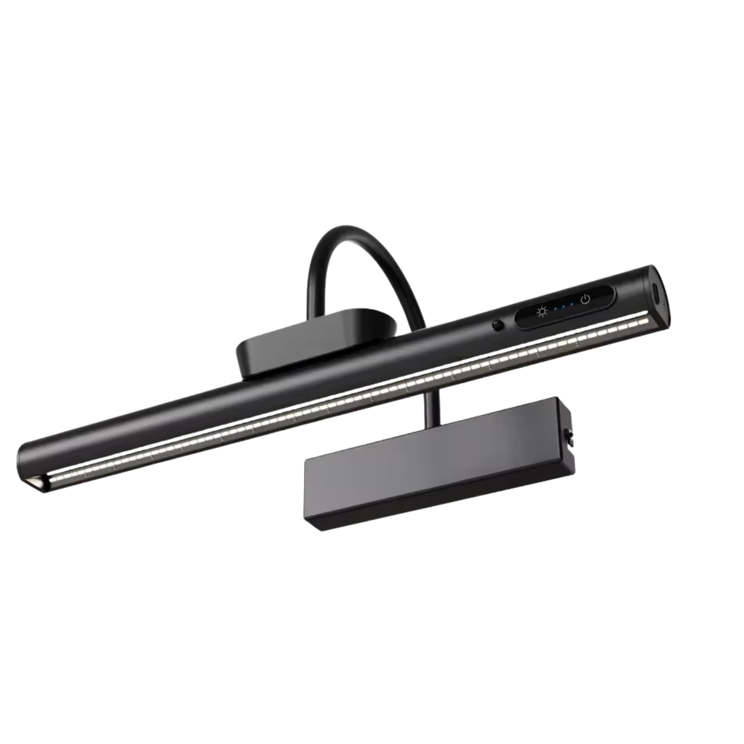 Luminária de Quadro e Espelho Recarregável em Alumínio LED Tricolor Dimerizável USB-C com Controle Remoto para Sala e Quarto
