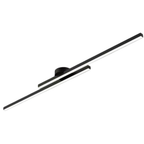 Luminária de Teto Linear em Alumínio LED Integrado 220V Sobreposta para Sala e Escritório