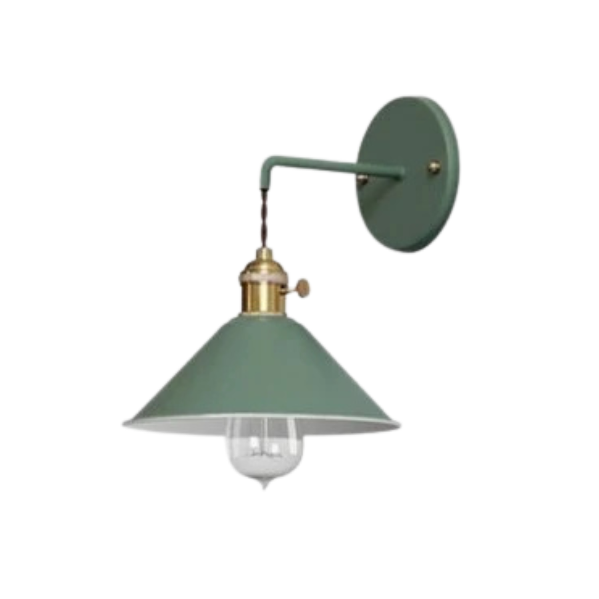 Arandela de Parede em Metal Art Deco E27 Bivolt com LED Incluso para Quarto e Sala de Estar