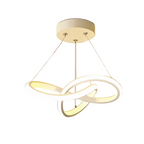 Lustre Suspenso em Alumínio LED 16W 3000K Design Orgânico Bivolt para Sala de Jantar e Quarto
