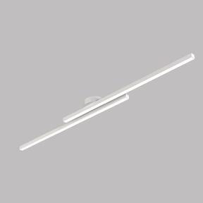 Luminária de Teto Linear em Alumínio LED Integrado 220V Sobreposta para Sala e Escritório