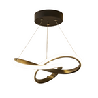 Lustre Suspenso em Alumínio LED 16W 3000K Design Orgânico Bivolt para Sala de Jantar e Quarto