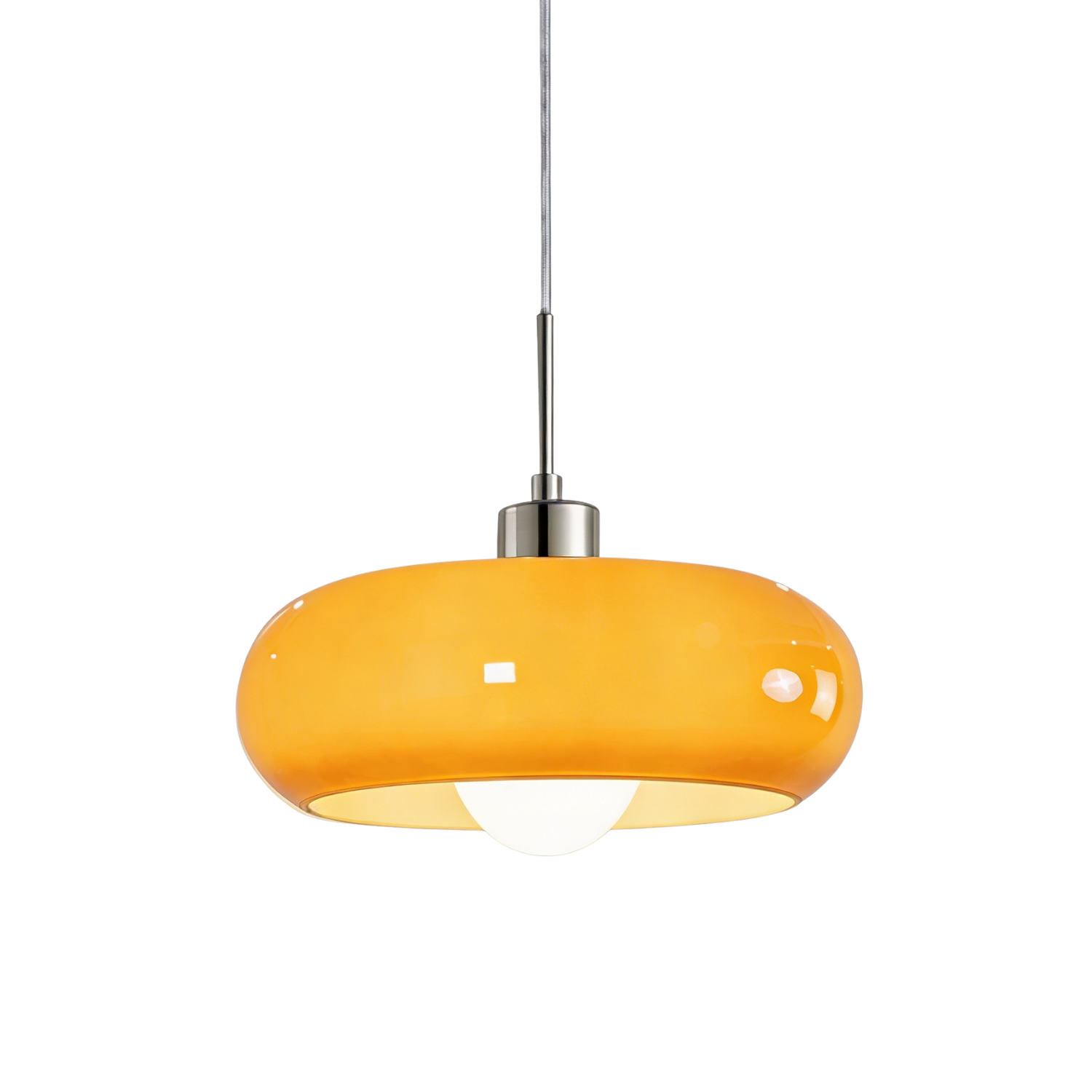 Pendente e Plafon de Teto em Vidro Fosco Estilo Bauhaus E27 5W Bivolt para Sala de Jantar e Cozinha