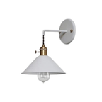 Arandela de Parede em Metal Art Deco E27 Bivolt com LED Incluso para Quarto e Sala de Estar
