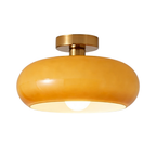 Pendente e Plafon de Teto em Vidro Fosco Estilo Bauhaus E27 5W Bivolt para Sala de Jantar e Cozinha