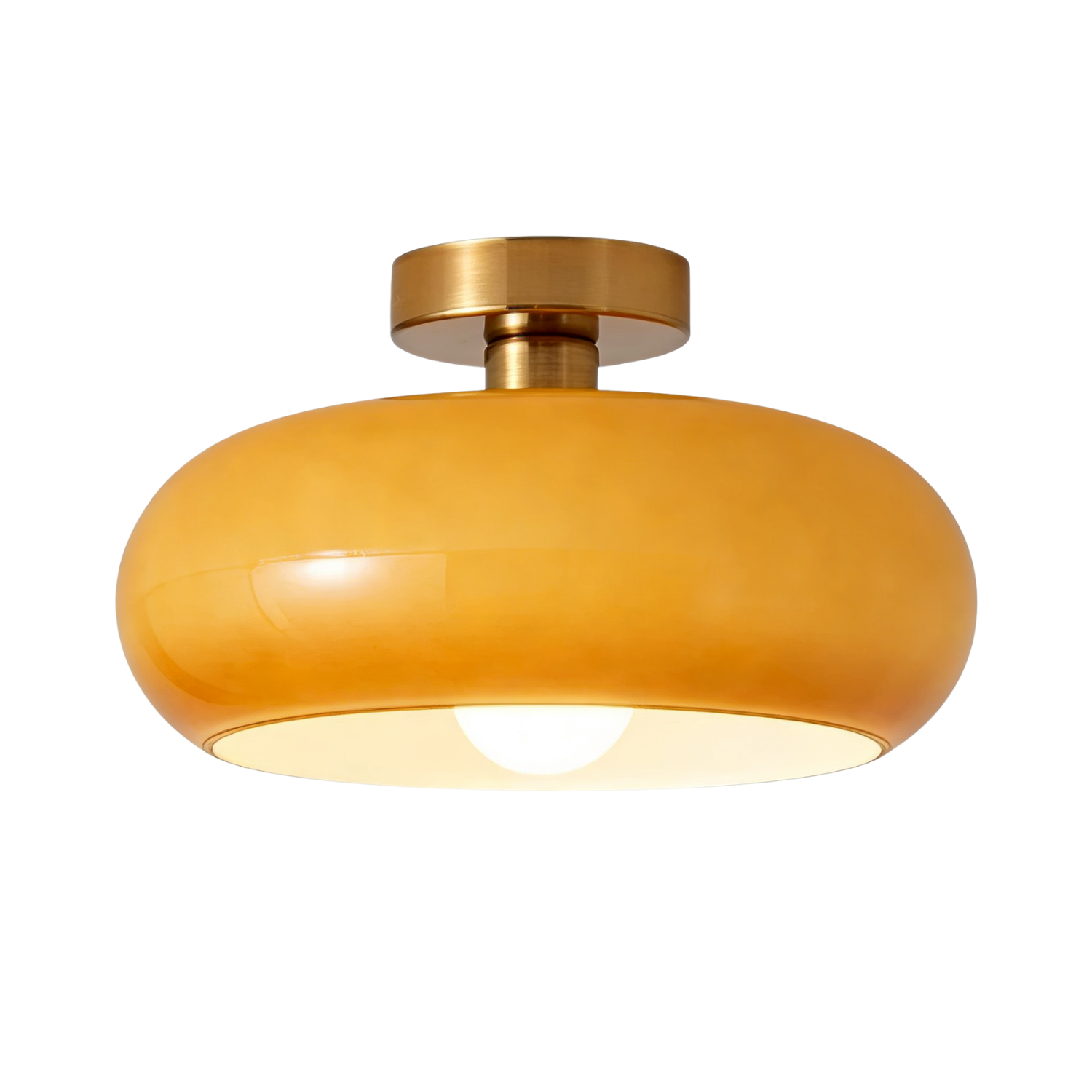 Pendente e Plafon de Teto em Vidro Fosco Estilo Bauhaus E27 5W Bivolt para Sala de Jantar e Cozinha