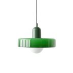 Pendente de Teto em Vidro Colorido e Metal E27 Bivolt Estilo Nórdico para Sala de Jantar e Estar