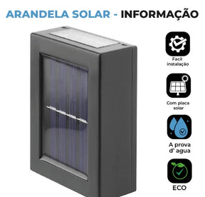 Arandela Solar LED Externa