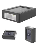 Arandela Solar LED Externa à Prova d'Água IP65 Bidirecional Luz Quente para Muro e Jardim