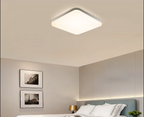Plafon LED Quadrado de Teto Sobrepor Bivolt 18W a 48W Tricolor para Sala, Quarto e Cozinha