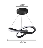 Lustre Suspenso em Alumínio LED 16W 3000K Design Orgânico Bivolt para Sala de Jantar e Quarto