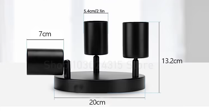 Trilho Spot LED GU10 de Sobrepor Direcionável Bivolt para Sala, Cozinha e Escritório