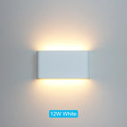 Arandela de Parede LED Minimalista à Prova d'Água IP65 Bidirecional Bivolt para Sala e Fachada