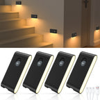 Luz Noturna LED com Sensor de Movimento Recarregável USB-C Magnética Sem Fio para Escadas e Corredores