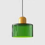 Pendente de Teto em Vidro Colorido e Metal E27 5W Bivolt Estilo Nórdico para Sala de Jantar e Quarto