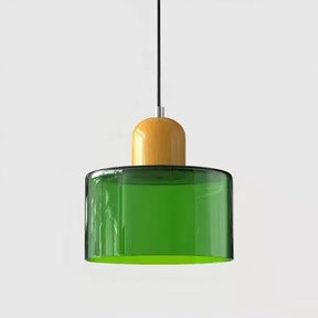 Pendente de Teto em Vidro Colorido e Metal E27 5W Bivolt Estilo Nórdico para Sala de Jantar e Quarto
