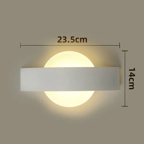 Arandela de Parede em Acrílico LED para Quarto, Cabeceira e Corredor