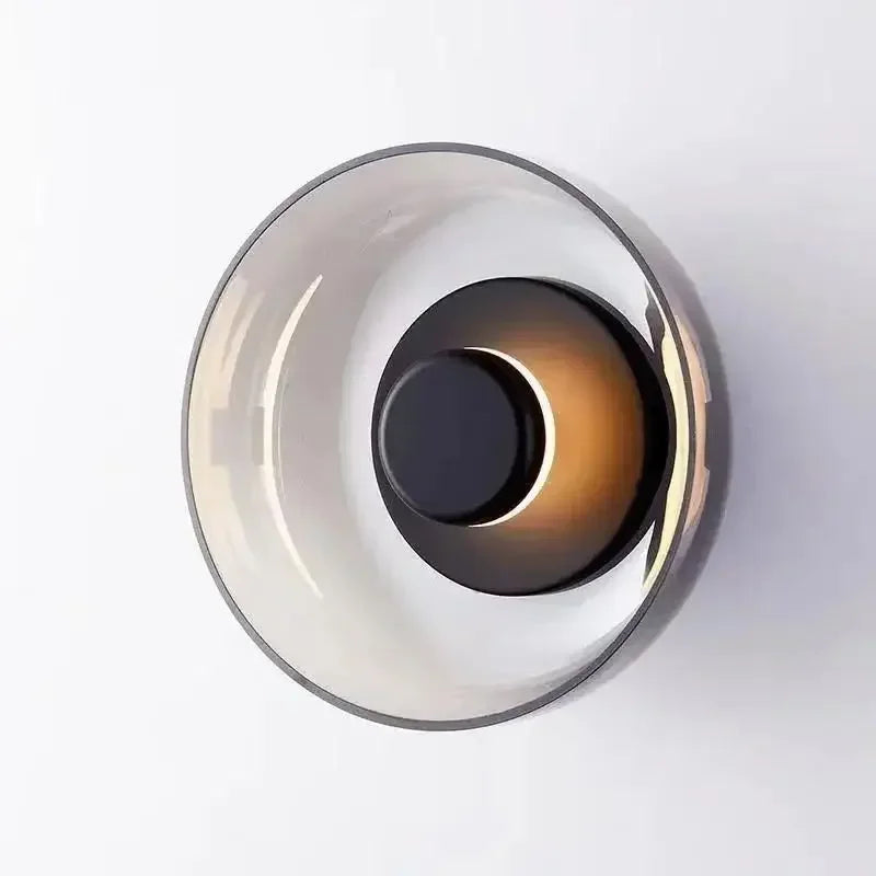 Arandela de Parede em Vidro e Metal LED 5W Bivolt Nórdica para Sala e Quarto