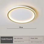 Plafon LED Circular de Teto Sobrepor Dimerizável Bivolt Tricolor para Sala e Quarto