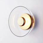 Arandela de Parede em Vidro e Metal LED 5W Bivolt Nórdica para Sala e Quarto