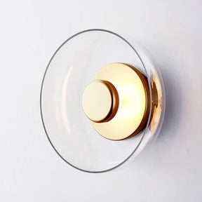 Arandela de Parede em Vidro e Metal LED 5W Bivolt Nórdica para Sala e Quarto