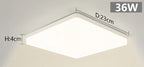 Plafon LED Quadrado de Teto Sobrepor Bivolt 18W a 48W Tricolor para Sala, Quarto e Cozinha