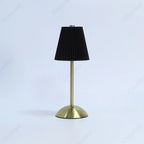Luminária de Mesa LED Recarregável em Metal Portátil Tricolor Decorativa para Quarto e Sala