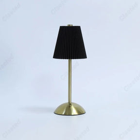 Luminária de Mesa LED Recarregável em Metal – Iluminação Decorativa Portátil para Quarto e Sala