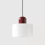 Pendente de Teto em Vidro Colorido e Metal E27 5W Bivolt Estilo Nórdico para Sala de Jantar e Quarto