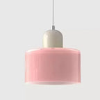 Pendente de Teto em Vidro Colorido e Metal E27 5W Bivolt Estilo Nórdico para Sala de Jantar e Quarto