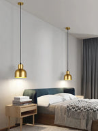 Pendente de Teto em Metal E27 Bivolt Estilo Industrial Nórdico para Cabeceira de Quarto