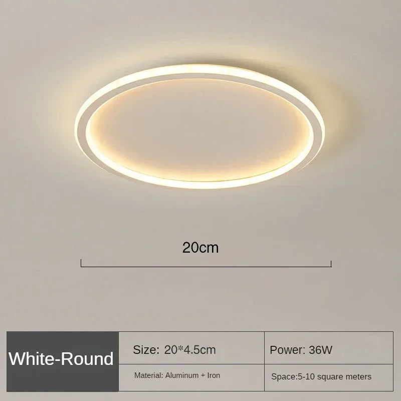Plafon LED Circular de Teto Sobrepor Dimerizável Bivolt Tricolor para Sala e Quarto