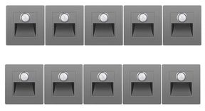 Kit 10 Arandelas LED com ou sem Sensor de Presença