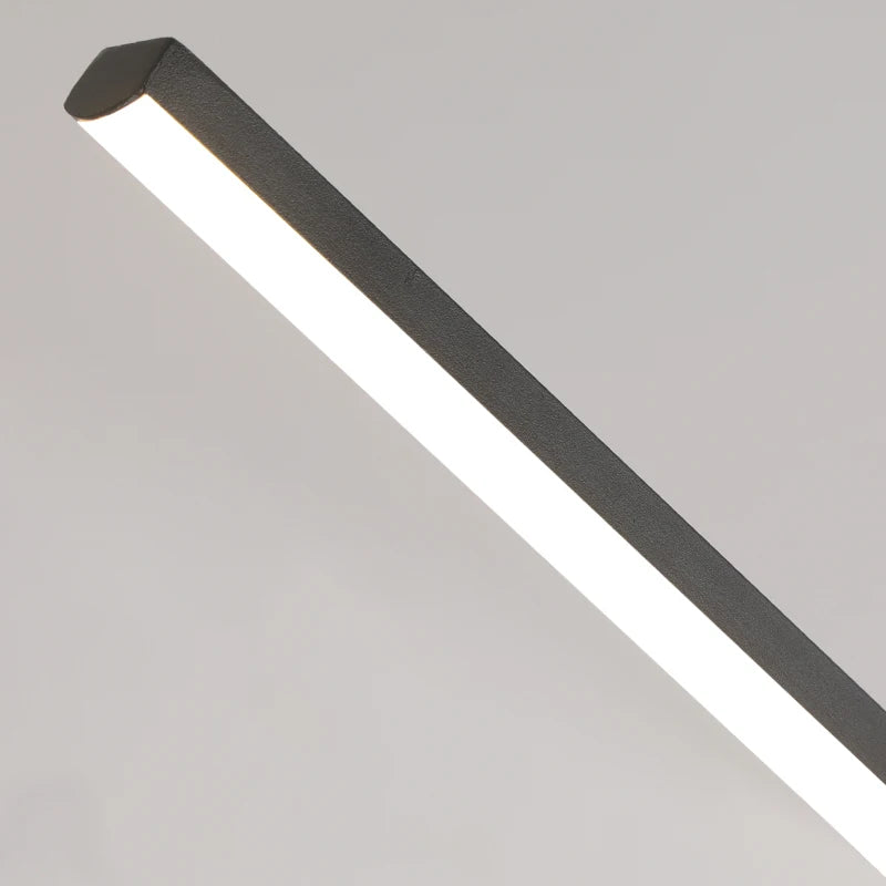 Pendente Linear em Alumínio com LED Integrado – Luminária Moderna para Sala de Jantar, Cozinha e Escritório