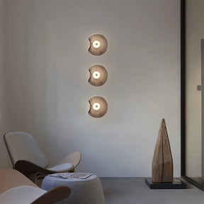 Arandela de Parede em Vidro Orgânico LED Bivolt Pós-Moderna para Sala e Quarto
