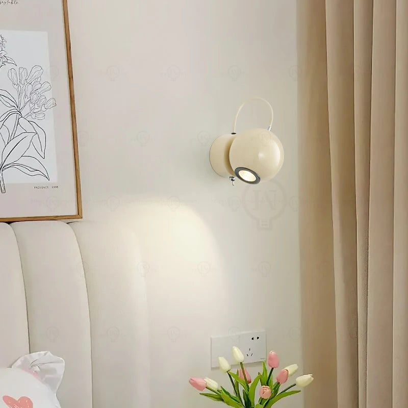 Arandela de Parede Minimalista Ajustável em Alumínio LED Bivolt Colorida para Quarto e Sala