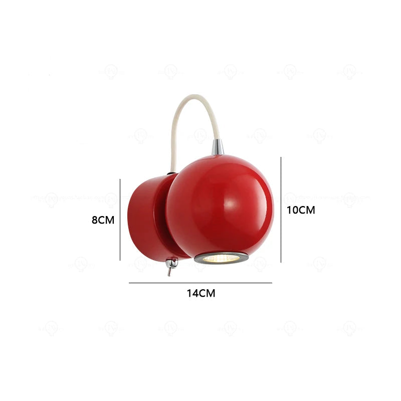 Arandela Minimalista Ajustável Colorida de Parede