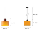 Pendente de Teto em Vidro Colorido e Metal E27 5W Bivolt Estilo Nórdico para Sala de Jantar e Quarto