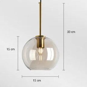 Pendente de Vidro Estilo Loft