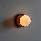Arandela de Parede Mini em Metal e Vidro G9 Bivolt Colorida para Quarto e Corredor