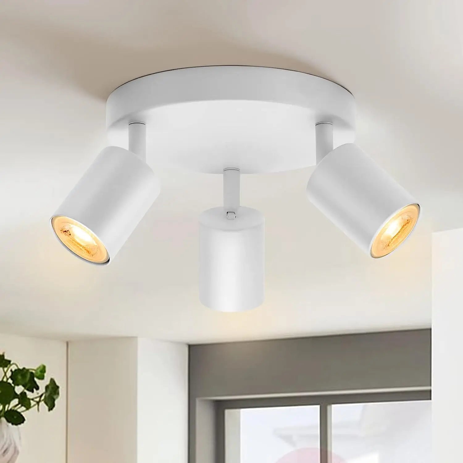 Trilho Spot LED GU10 de Sobrepor Direcionável Bivolt para Sala, Cozinha e Escritório