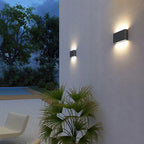 Arandela de Parede LED Minimalista à Prova d'Água IP65 Bidirecional Bivolt para Sala e Fachada